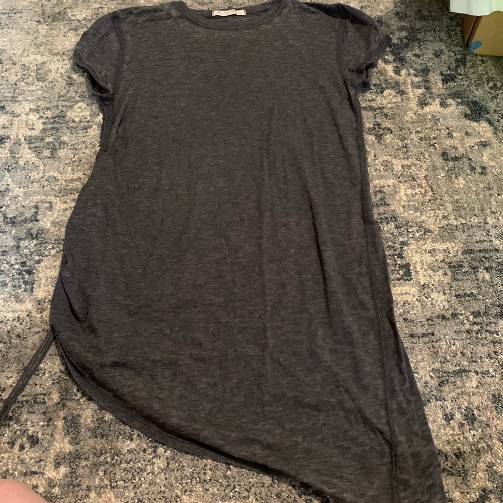 Free People Charcoal Gray Asymmetrical Dress